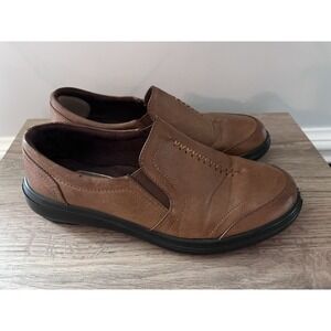 Ingaro Clogs Women Size 8 Soft Brown Leather Slip On Nurse Shoes W2‎